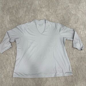 Appleseed's Soft Gray V-Neck Tee